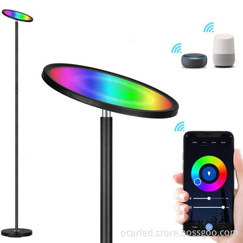 Smart WiFi RGBW LED Floor Lamp with App and Voice Control
